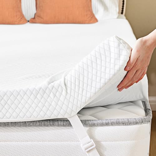 2 Inch King Memory Foam Mattress Topper with Removable Cover | KMFURNILA