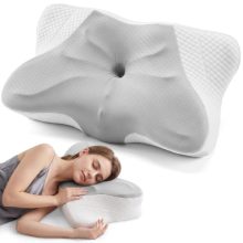 Cervical Neck Pillow, Memory Foam Contour Pillow, Queen - view 1 of 5 | KMFURNILA