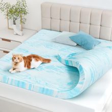 Topper 2 Inch Memory Foam Mattress Topper, Cooling Gel Foam Mattress Topper for Pressure Relief, Ventilated Design Bed Topper in a Box - view 1 of 5 | KMFURNILA