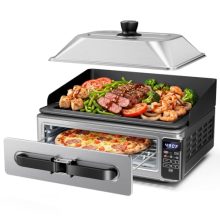Electric Griddle, 17 Inch Indoor Grill with Non-Stick Coating - view 1 of 5 | KMFURNILA