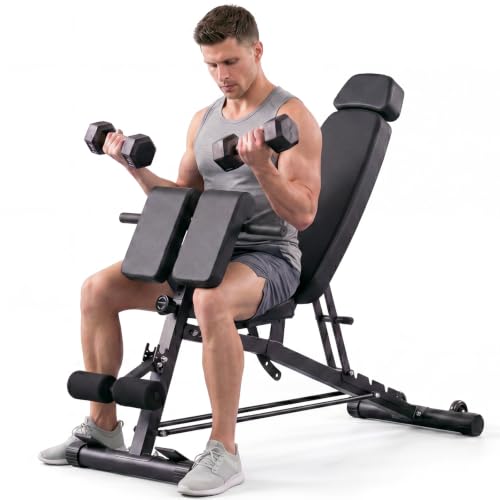 Adjustable Weight Bench, 660 LBS Heavy Duty Workout Bench Press | KMFURNILA