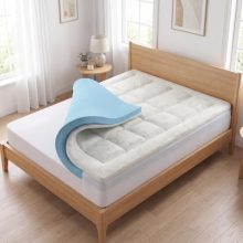 Full 3 Inch Gel Memory Foam Mattress Topper, Bamboo Rayon Pad - view 1 of 5 | KMFURNILA
