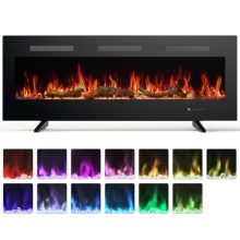 50″ Recessed Electric Fireplace Insert, 1500W Fireplace Heater - view 1 of 5 | KMFURNILA