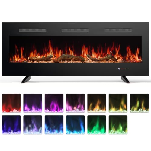 50" Recessed Electric Fireplace Insert, 1500W Fireplace Heater | KMFURNILA