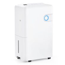 55Pints Dehumidifier with Drain Hose, 5,500 Sq.Ft Dehumidifier for Basement, 5L/1.32 Gallon Tank, Energy Star Cert. 42dB, Humidity Display Ring, Humidity Remover for Home, Bedroom & Bathroom - view 1 of 5 | KMFURNILA