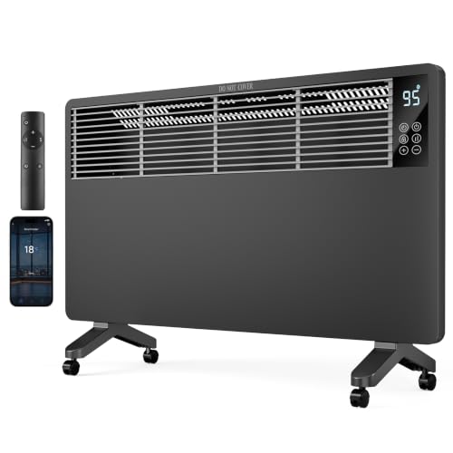 Panel Convector Heater Indoor Use, 1500W Semi-Mesh Space Heater | KMFURNILA