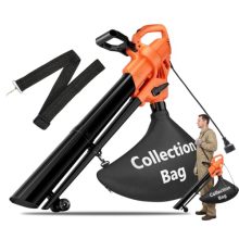 3-in-1 Electric Leaf Blower Vacuum Mulcher, 500 CFM Corded - view 1 of 5 | KMFURNILA