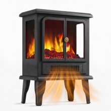 19″ Electric Freestanding Fireplace, Small Fireplace Space Heater - view 1 of 5 | KMFURNILA