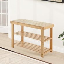 Shoe Rack Bench for Enterway, 27 in, Wood - view 1 of 5 | KMFURNILA