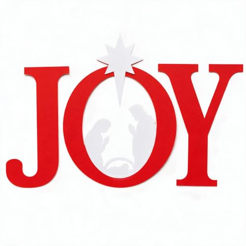 46 Inch Joy Nativity Outdoor Christmas Decoration, 3-Piece Set | KMFURNILA
