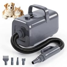 Dog Hair Dryer for Grooming, 1550W Quiet High Velocity Pet Blow Dryer Grey - view 1 of 5 | KMFURNILA