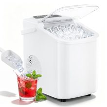 Countertop Ice Maker, Portable Ice Maker Machine with Handle - view 1 of 5 | KMFURNILA